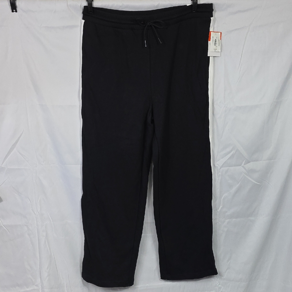 Sports Illustrated Men's Black Joggers / Pants W White Side Stripe XL (M173)